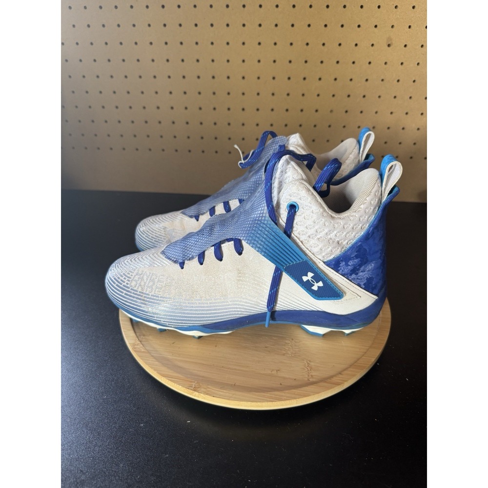 Under Armour Hammer MC Football Cleats Blue/White 3025085-102 Men's Size 9